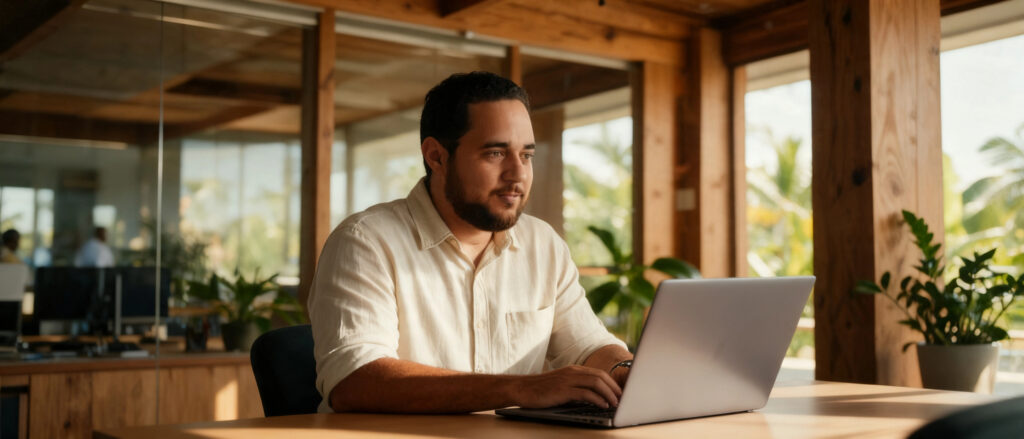 Pedro Vital en entrevista hablando sobre economía digital y visión de país para República Dominicana